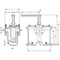 Filtre duplex Type: 1098 Fonte nodulaire EN-JS1050 Matériau du commutateur: Fonte ductile (nickelé) Bride